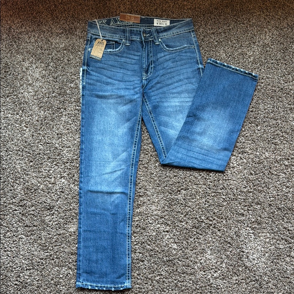 T.K Axel Men's Blue Bootcut Jeans 30x32